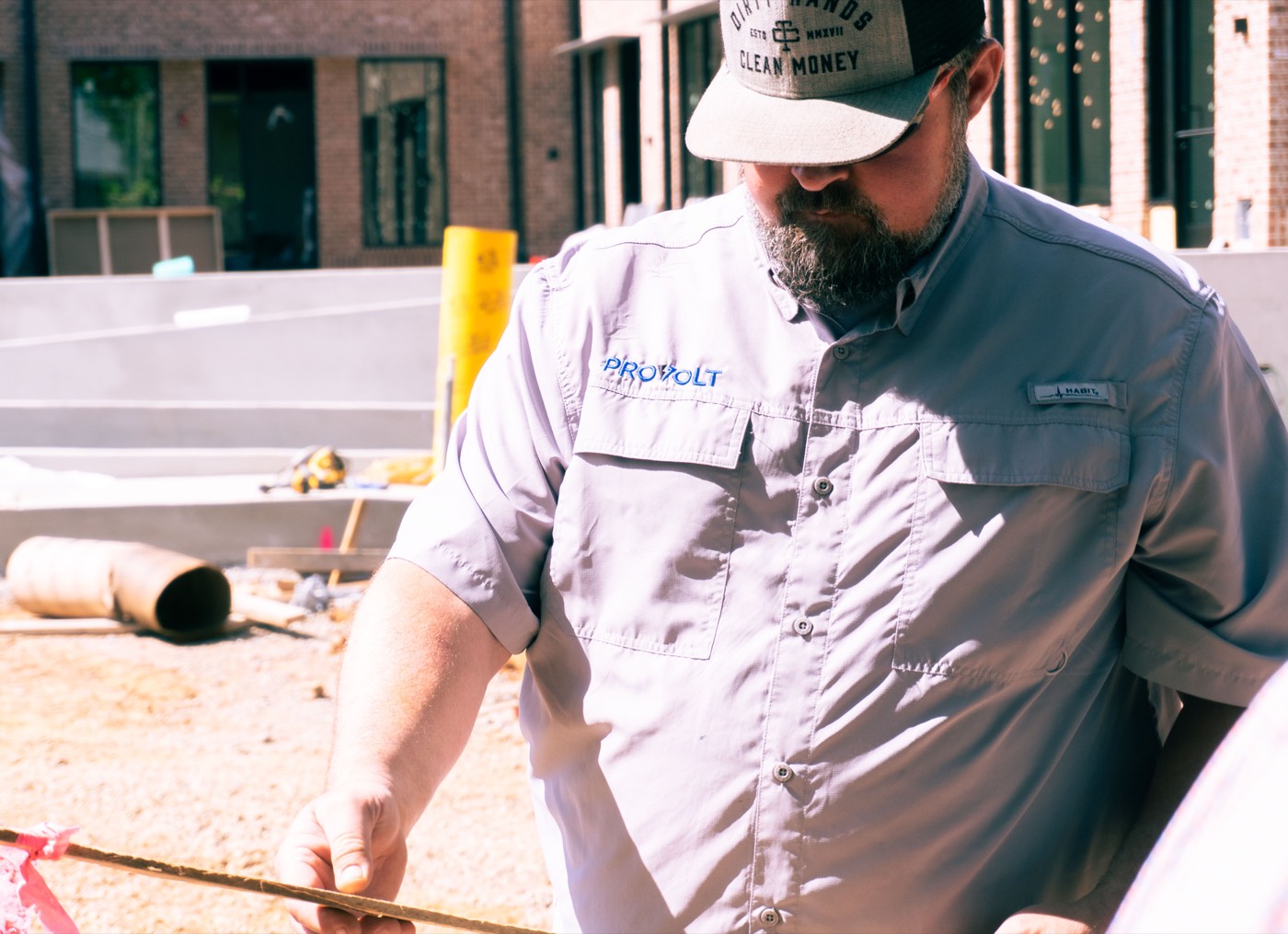 ProVolt crew member on site